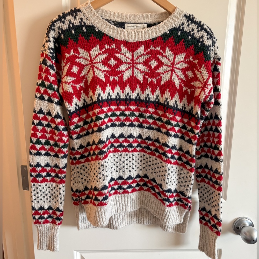 Abercrombie & Fitch Winter Festive Knit Sweater